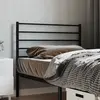 Image de vidaXL Tête de lit de remplacement métal noir 80 cm