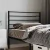 Image de vidaXL Tête de lit de remplacement métal noir 107 cm