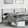 Image de vidaXL Tête de lit de remplacement métal noir 193 cm