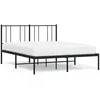 Image de vidaXL Cadre de lit métal sans Matelas avec tête de lit Noir 120x190cm