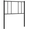 Image de vidaXL Tête de lit métal Noir 100 cm, tête de lit en métal, tête de lit Noire, tête de lit pour lit Simple