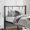 Image de vidaXL Tête de lit de remplacement métal noir 100 cm