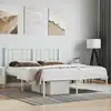 Image de vidaXL Cadre de lit métal sans matelas et tête de lit blanc 120x200 cm