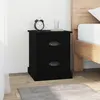 Image de vidaXL Table de chevet noir 39x39x47,5 cm bois d’ingénierie