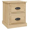 Image de vidaXL Table de Chevet chêne Sonoma 39x39x47,5 cm Bois d'ingénierie