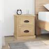 Image de vidaXL Tables de chevet 2pcs chêne sonoma 39x39x47,5cm bois ingénierie