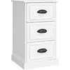 Image de vidaXL Table de Chevet Blanc 39x39x67 cm Bois d'ingénierie