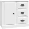 Image de vidaXL Buffet Blanc 70x35,5x67,5 cm Bois d'ingénierie