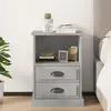 Image de vidaXL Table de chevet gris béton 43x36x60 cm