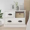 Image de vidaXL Table de chevet blanc brillant 60x39x45 cm