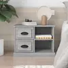Image de vidaXL Table de chevet sonoma gris 60x35,5x45 cm