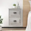 Image de vidaXL Tables de chevet murales 2 pcs sonoma gris 41,5x36x53 cm