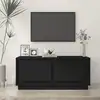 Image de vidaXL Table basse noir 102x50x44 cm bois d'ingénierie