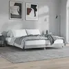 Image de vidaXL Cadre de lit sans matelas gris béton 200x200 cm