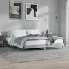 Image de vidaXL Cadre de lit sans matelas gris béton 120x200 cm
