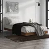Image de vidaXL Cadre de lit sans matelas chêne marron 90x190cm bois ingénierie