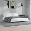 Image de vidaXL Cadre de lit sans matelas blanc 140x200 cm bois d'ingénierie