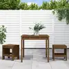 Image de vidaXL Ensemble de bistrot de jardin 3 pcs marron miel bois pin massif