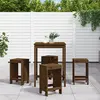 Image de vidaXL Ensemble de bar de jardin 5 pcs marron miel bois de pin massif