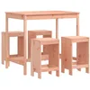 Image de vidaXL Ensemble de Bar de Jardin 5 pcs Bois Massif de Douglas, Ensemble de pub, Ensemble de Bar de Patio, Ensemble de Table de pub
