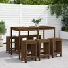 Image de vidaXL Ensemble de bar de jardin 7 pcs marron miel bois de pin massif