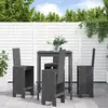 Image de vidaXL Ensemble de bar de jardin 5 pcs gris bois de pin massif