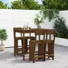 Image de vidaXL Ensemble de bar de jardin 5 pcs marron miel bois de pin massif