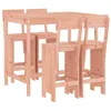 Image de vidaXL Ensemble de Bar de Jardin 5 pcs Bois Massif de Douglas, Ensemble de pub, Ensemble de Bar de Patio, Ensemble de Table de pub