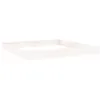 Image de vidaXL Bac à Sable avec Sièges, Jeu de Sable pour Enfants, Aire de Jeux pour Tout-Petits Jardin Extérieur, Blanc Carré Bois de Pin Massif