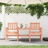 Image de vidaXL Banc de jardin avec table 2 places bois massif de douglas