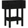Image de vidaXL Jardinière Noir 62x30x69 cm Bois Massif de pin, jardinière d'extérieur, bac à Fleurs, bac à Pommes de Terre, jardinière de terrasse