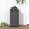 Image de vidaXL Jardinière gris 40x40x78 cm bois massif de pin