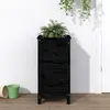 Image de vidaXL Jardinière noir 40x40x78 cm bois massif de pin