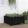 Image de vidaXL Jardinière noir 82,5x82,5x39 cm bois massif de pin