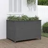 Image de vidaXL Lit surélevé de jardin gris 119,5x82,5x78 cm bois de pin massif