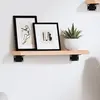 Image de vidaXL Étagère murale 40x10x2 cm bois de chêne massif non traité