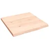 Image de vidaXL Étagère Murale, Dessus de Table avec Bord Vivant, Tablette Suspendue avec Rangement, Rustique, Bois de Chêne Massif Non Traité