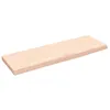 Image de vidaXL Étagère Murale, Dessus de Table avec Bord Vivant, Tablette Suspendue avec Rangement, Rustique, Bois de Chêne Massif Non Traité