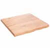 Image de vidaXL Étagère Murale Marron Clair Bois chêne Massif traité