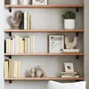 Image de vidaXL Étagère murale marron clair 100x20x2cm bois chêne massif traité