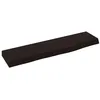 Image de vidaXL Étagère Murale, Dessus de Table avec Bord Vivant, Tablette Suspendue Flottante, Rustique, Gris Foncé Bois Chêne Massif Traité