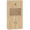 Image de vidaXL Buffet Haut Chêne Sonoma Bois d'ingénierie