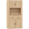 Image de vidaXL Buffet Haut Chêne Sonoma Bois d'ingénierie
