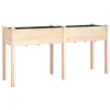 Image de vidaXL Jardinière avec Doublure 161x45x76 cm Bois Massif de Sapin