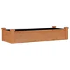 Image de vidaXL Lit surélevé de Jardin Doublure 120x45x25 cm Bois Massif Sapin, lit surélevé, lit de Jardin, lit de légumes, lit de Jardin surélevé