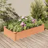 Image de vidaXL Lit surélevé de jardin doublure 120x60x25 cm bois massif sapin