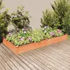 Image de vidaXL Lit surélevé de jardin doublure 240x120x25 cm bois massif sapin