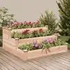Image de vidaXL Lit surélevé de jardin 120x120x56 cm bois massif de sapin