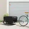 Image de vidaXL Remorque de vélo noir 45 kg fer