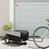 Image de vidaXL Remorque de vélo noir 30 kg fer